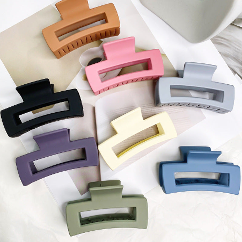 Wholesale Morandi Frosted Retro Square Hairpin
